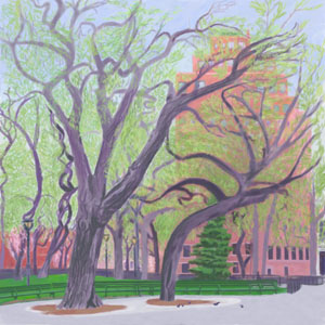 2 Trees in early spring by Lauren Edmond