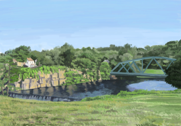 Bridge over Saugerties by Lauren Edmond