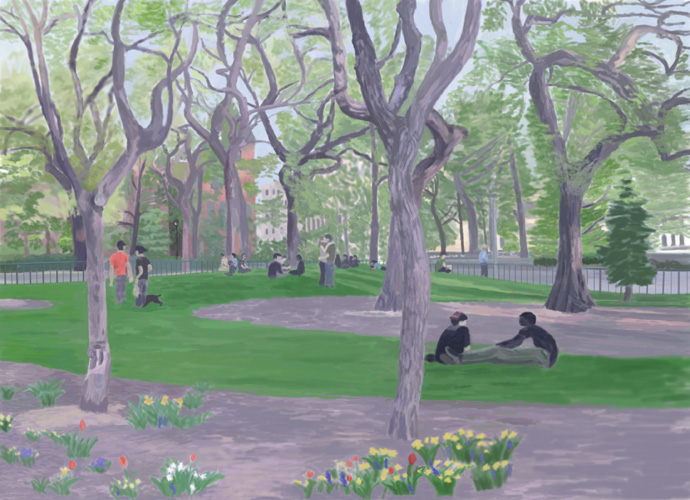 Late afternoon in early spring by Lauren Edmond