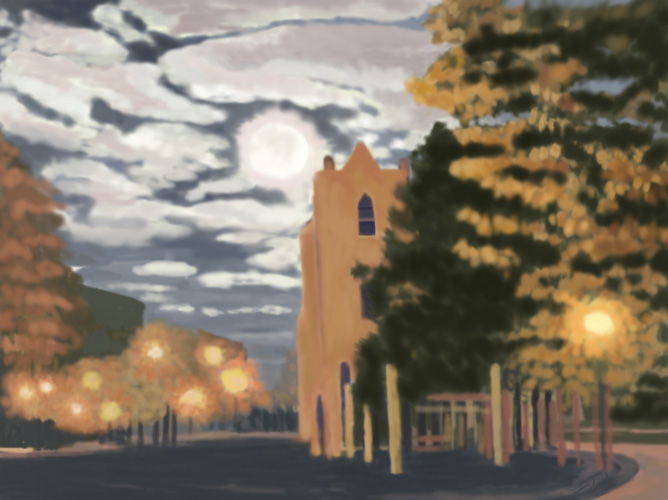 Full Moon over St Brigid